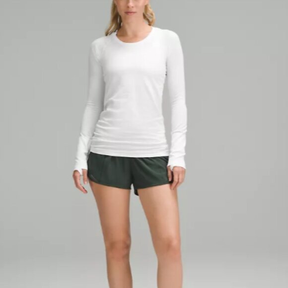 LULULEMON white Swifty Tech yoga top, size 4 - Picture 2 of 4
